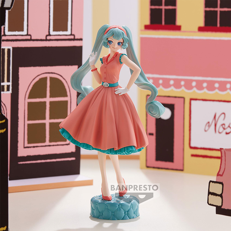 BANPRESTO Figura Sakura Miku Ver.B Hatsune Miku Q Posket, Altezza 14cm, Collezione E Regalo Per Fan