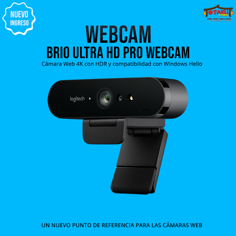 Cámara Web Logitech BRIO Ultra HD Pro 4K