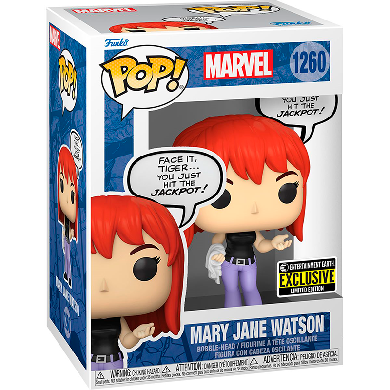 Funko Pop! Marvel Spider-Man Mary Jane Watson Entertainment Earth Exclusivo Funko Pop! Marvel Spider-Man Mary Jane Watson Entertainment Earth Exclusivo
