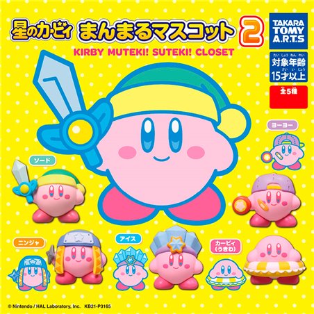 Takara Tomy Figura Sorpresa Kirby Round Mascot Muteki! Suteki! 